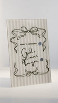 God’s got more